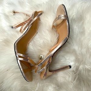 Beautiful gold Schultz strappy heels